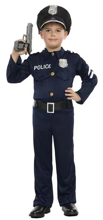 Disfraz de Policía Americano para Niño Policía Kimokawaii